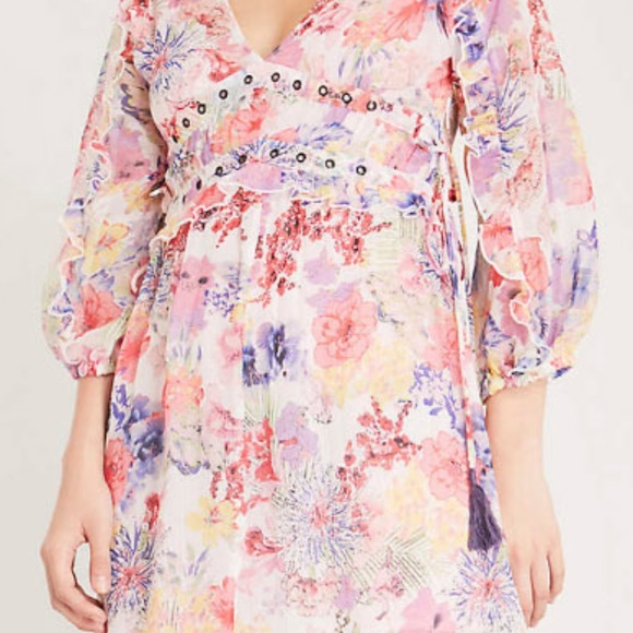 Jupe Midi Topshop Femme Taille 8 Noire Imprimé Floral - Polyester - Occasion